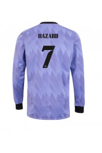 Real Madrid Eden Hazard #7 Voetbaltruitje Uit tenue 2022-23 Lange Mouw